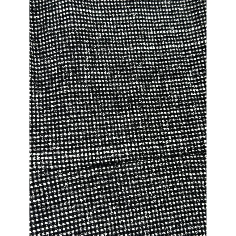 Madewell Checkered‎ Wool Blend A-line sz 4 Black/White
